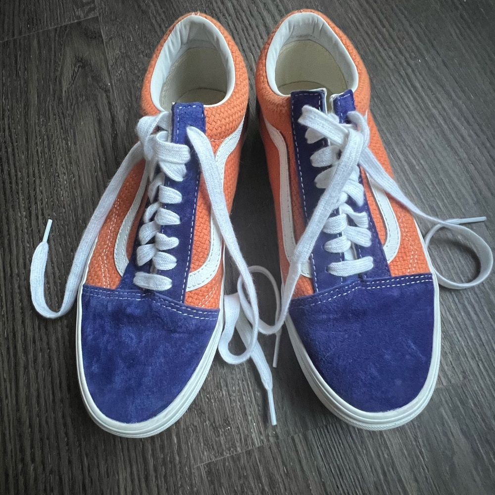 Vans Orange and Purple Women's Sneakers